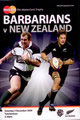 Barbarians v New Zealand 2009 rugby  Programmes